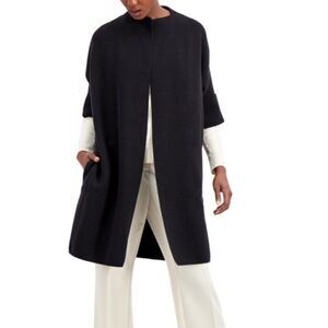 Alfani Shawl-Collar Short-Sleeve Cardigan size Small in Black - NEW